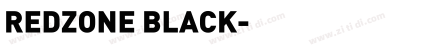 REDZONE BLACK字体转换